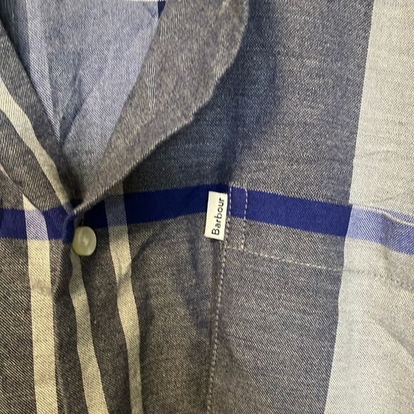 Barbour brothwell Navy and Gray Checkered Shirt - Picture 3 of 7
